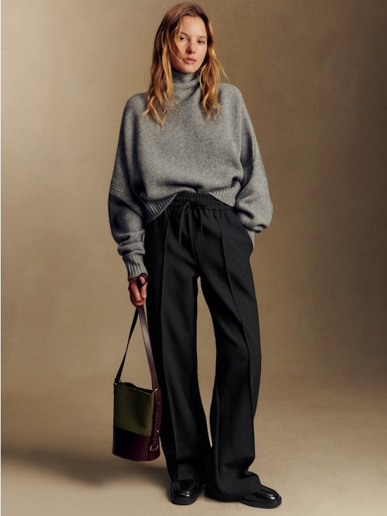 Sezane Pants - Sezane Black Bruce Trousers